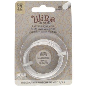 WIRE Elements® kuparilanka 0,6 mm/22gauge silver color 10 m