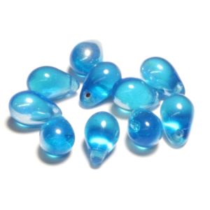 Pisarahelmi 9x6 mm sateenkaari turkoosi 10 kpl