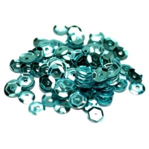 Paljetti kuppi 5 mm turquoise 5g