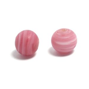 Lamppuhelmi pyöreähkö n. 8-10 mm matta valko-pink 10 kpl