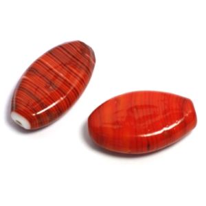 Lamppuhelmi soikea litteä n. 28x16 mm retropunainen 1 kpl