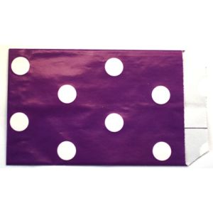 Lahjapussi 7x13 cm pallot lilavalkoinen