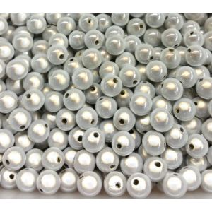 Akryylihelmi heijastava pyöreä 10 mm hopea 10 kpl