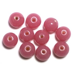 Lamppuhelmi pyöreä n. 9-10 mm opaaliroosa 10 kpl