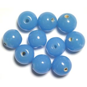 Lamppuhelmi pyöreä n. 9-10 mm opaaliturkoosi 10 kpl