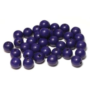 Puuhelmi Detoa pyöreä 10 mm tumma sinivioletti pyökkiä n. 35 kpl