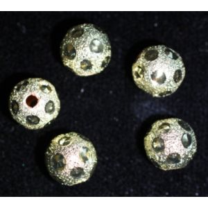 Metallihelmi kimaltava discohelmi kiiltävä messinginväri 8 mm 5 kpl