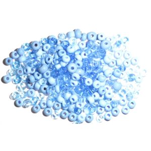 Sekoitus isot siemenhelmet 5/0 - 32 aqua-turkoosi 50g