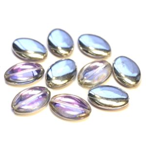 Ovaalihelmi litteä kirkas peili/violet