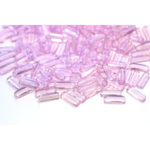 Tukkuerä pitkä palkkihelmi 15x5 mm kirkas vaaleanpunainen 100g