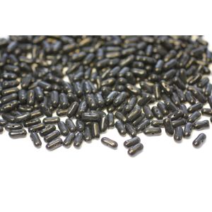 Tukkuerä poikittainen palkkihelmi 9x4 mm opaakki musta 100g