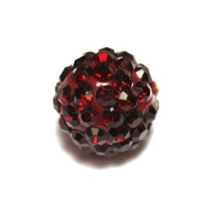 Shamballa-helmi 10 mm viininpunainen 1 kpl