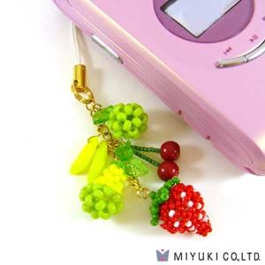 Tarvikepakkaus Miyuki kännykkä/laukkukoru Fruit Garden 26