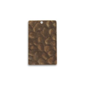 Vintaj Natural Brass™ pieni suorakaide mukulakivikuvio 22x14 mm 1 kpl