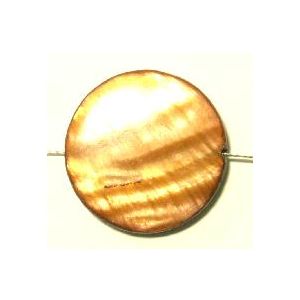 Helmiäinen kolikko 20 mm punaruskea