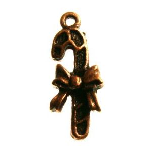 Metallimaskotti karkkikeppi antiikkikuparinväri 22,8x9,3 mm