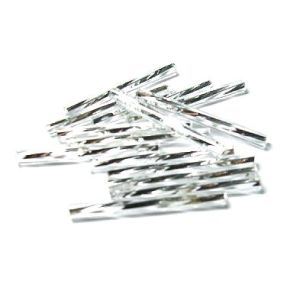 Putkihelmi Tsekki 25 mm kierrepinta hopeasisus kirkas (hopea) 20 g