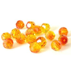 Swarovski pyöreä helmi fireopal
