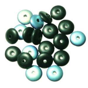 Rondelli 6 mm matta AB musta 20 kpl