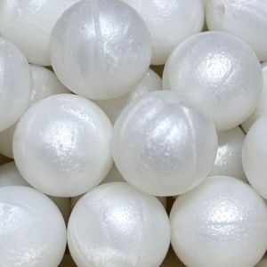 Silikonihelmi pyöreä helmiäisvalkoinen