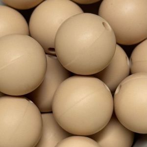 Silikonihelmi pyöreä latte