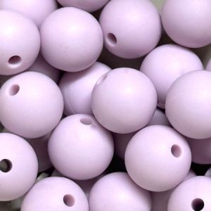 Silikonihelmi pyöreä laventeli