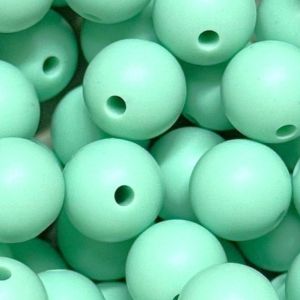 Silikonihelmi pyöreä minttu