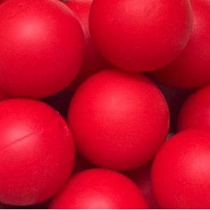 Silikonihelmi pyöreä punainen