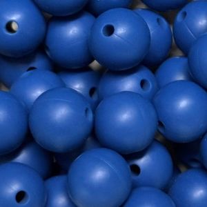 Silikonihelmi pyöreä tummansininen