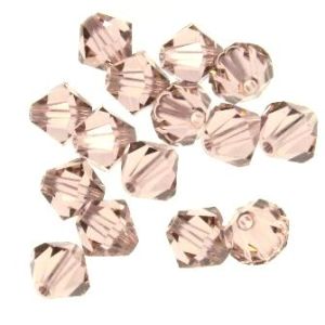 Swarovski bicone kirkas vintage rose