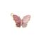 Metalliemalimaskotti perhonen "glitterväri" pinkki / lila / kulta 15x20 mm