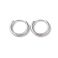 Korvakorurengas alasaranalla 14/2 mm platinoitu 925 sterlinghopeaa 1 pr