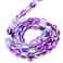 Pyöreä lasihelmi 8 mm peili violetti AB 10 kpl