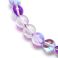 Pyöreä lasihelmi 8 mm peili violetti AB 10 kpl