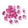Pisarahelmi litteähkö 9x6x5 mm värikäsitelty kirkas fuksia 10 kpl