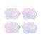 Kukkalinkki lootus n. 15x20 mm pinkki/sininen 4 kpl
