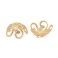 Kalotti filigraani 18k kullattu 10 mm 4 kpl
