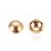 Kalotti sileä 18k kullattu 6 mm 10 kpl