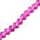 Kristalli Kiina rondelli 5x6 mm hot pink (V) 10 kpl