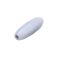 Turvalukko muovia kapea suippo harmaa 20x11 mm