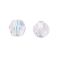 Särmikäs lasihelmi kaksoiskartio 4-4,5 mm  värikäsitelty crystal AB n. 50 kpl