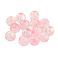 Pyöreä lasihelmi jääkukka 8 mm light pink 10 kpl
