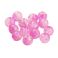 Pyöreä lasihelmi jääkukka 8 mm pink 10 kpl