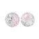 Pyöreä lasihelmi jääkukka 8 mm light unicorn 10 kpl