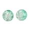 Pyöreä lasihelmi jääkukka 8 mm green ice 10 kpl