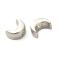 Synteettinen helmi kuu platinanvärinen n. 7x5mm n. 25 kpl