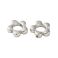 Synteettinen helmikehikko platinanvärinen iso daisy kehys 14x15x3,5 mm 10 kpl