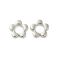 Synteettinen helmikehikko platinanvärinen iso daisy kehys 14x15x3,5 mm 10 kpl