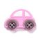 Silikonihelmi auto "kupla" pinkki 21,5x32 mm