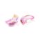 Kuunsirppihelmi 9x14x6,5 mm värikäsitelty lasi light pink AB 1 kpl